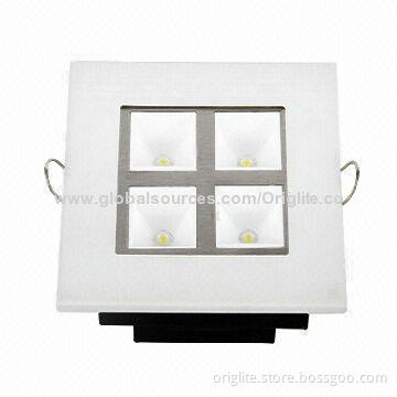 LED Grid Light, 4W, 100x100mm, Samsung Chip, Lifud Power, PMMA Diffuser, 95Lm/W, CE Listed, 35,000H